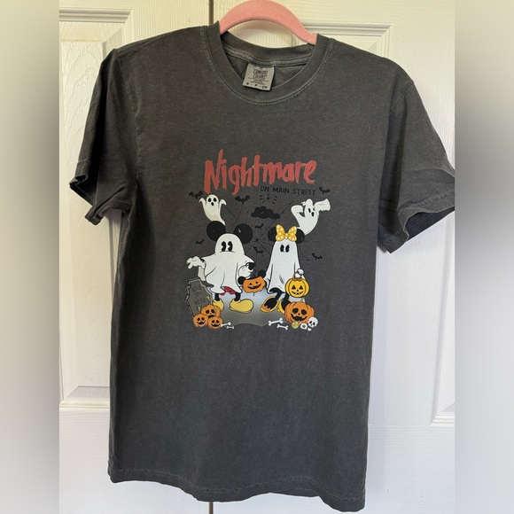 Nightmare on Main Street Mickey T-shirt Comfort colors in Pepper - Picture 1 of 2